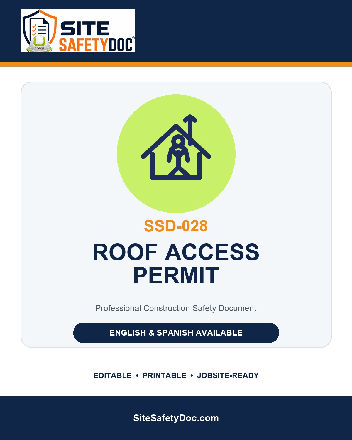 SSD-028 Roof Access Permit product cover